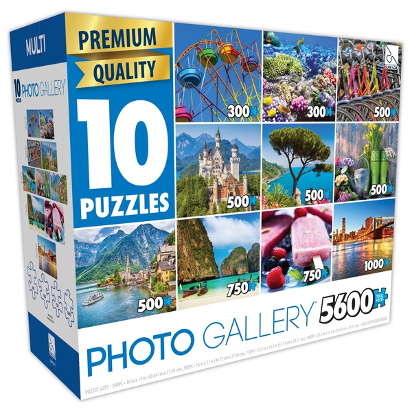 Premium Quality 10 in 1 Photo Gallery Puzzles Jigsaws & Puzzles UK