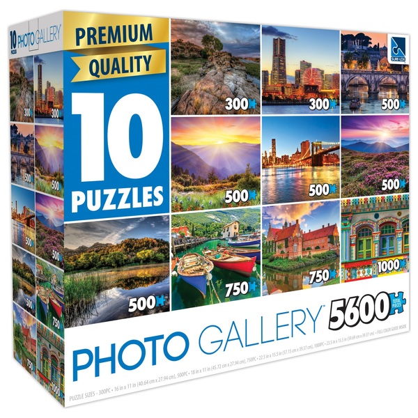 Premium Quality 10 in 1 Photo Gallery Puzzles Jigsaws & Puzzles UK