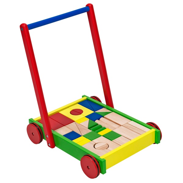 Wooden Walker with Blocks - Wooden Puzzles UK