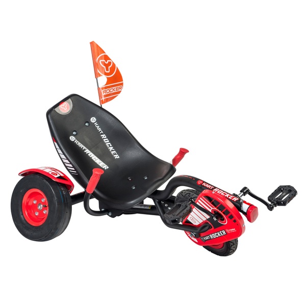 yvolution y rocker black and fire go kart