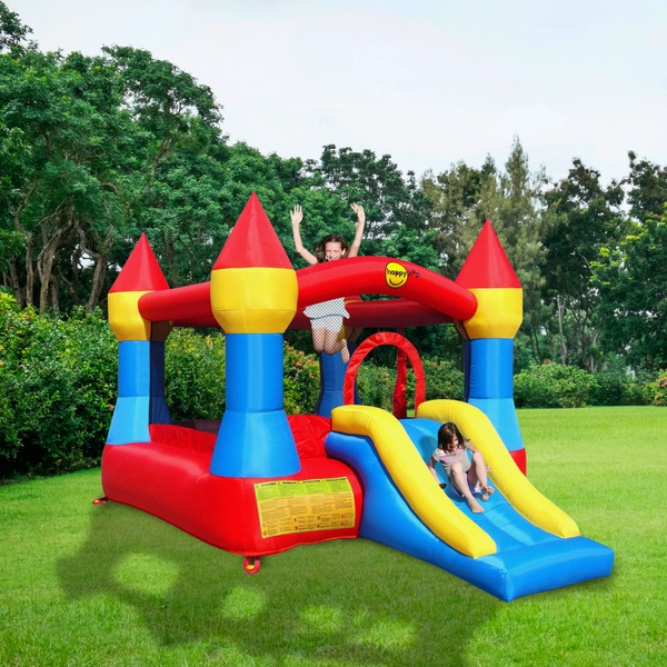 Castle Bouncer with Slide Bouncy Castles And Inflatables UK