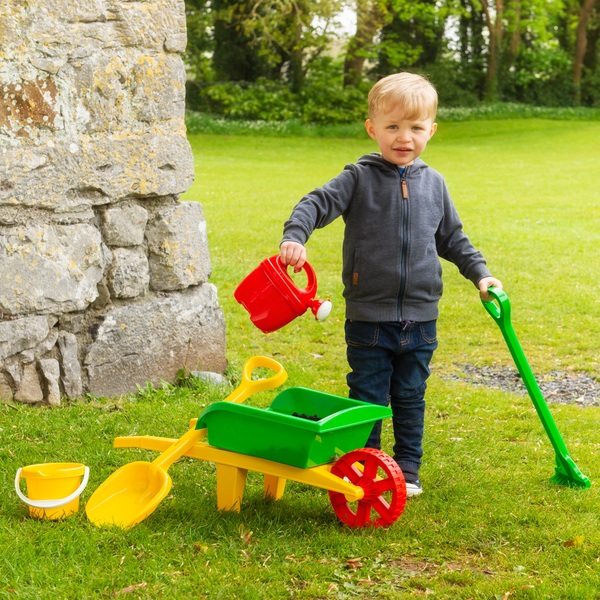 childrens gardening tools wheelbarrow