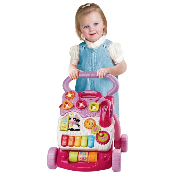 vtech push walker pink