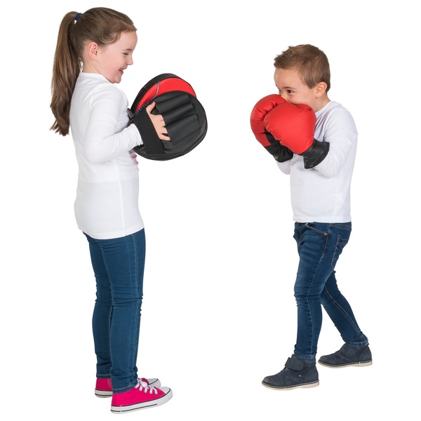 8oz Boxing Gloves and Punching Mitt Set Smyths Toys UK