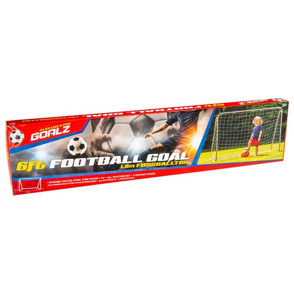 Kids Football Goal Posts Outdoor Portable 8X4ft Striker Foot Ball Plastic New UK 
