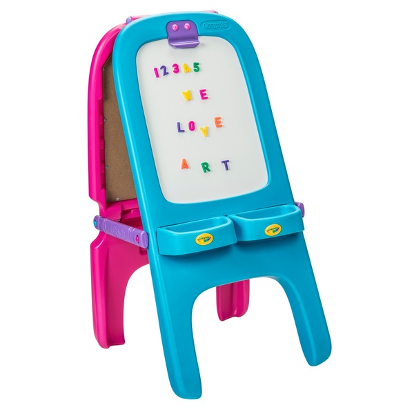 Crayola Pink Double Easel Desk, Easels & Storage UK