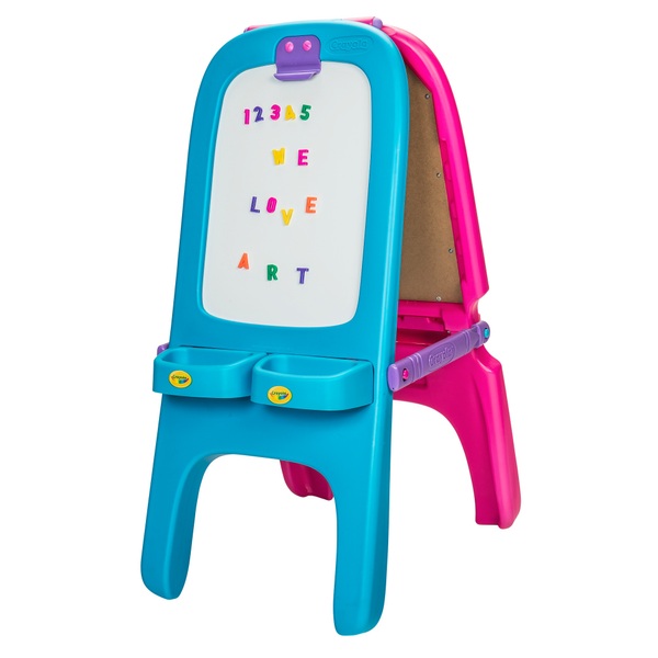 Crayola Pink Double Easel Desk, Easels & Storage UK
