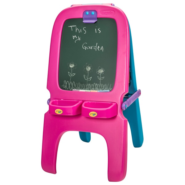 Crayola Pink Double Easel Desk, Easels & Storage UK