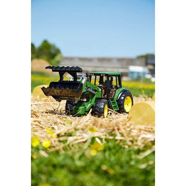 Bruder 116 John Deere 6920 Tractor Loader With Bale Trailer Smyths Toys Ireland