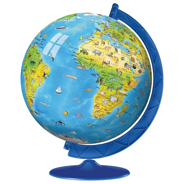 Ravensburger Childrens World Globe 3d Puzzle Jigsaws Puzzles Uk