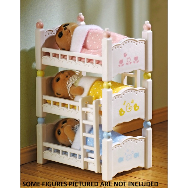 Sylvanian Families Triple Bunk Bed Set Smyths Toys UK