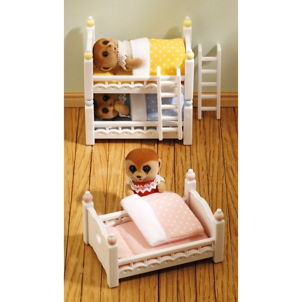 Sylvanian Families Triple Bunk Bed Set Smyths Toys UK