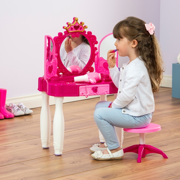 Step 2 Little Girls Vanity Table Stool, Little Girl Vanity Mirror With Lights