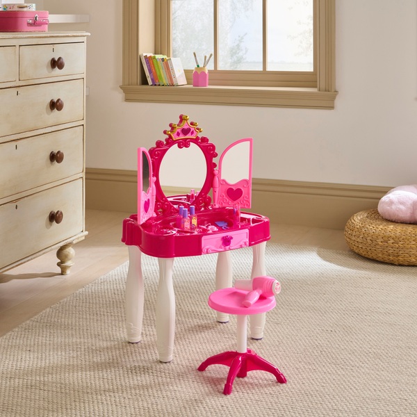 Kids Vanity Table with Lights and Sounds Smyths Toys Ireland