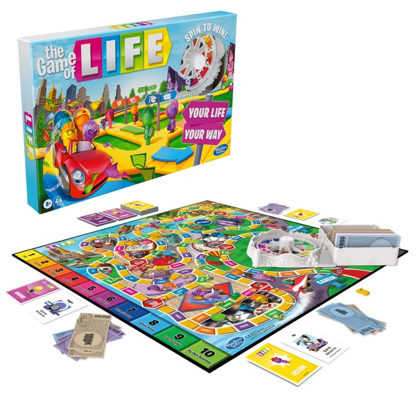 The Game of Life Super Mario Premium Edition Board Game by Hasbro, Nintendo