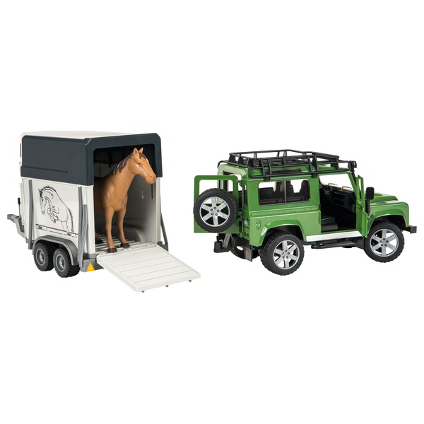 bruder land rover and trailer