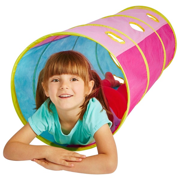 Kid Active Pink Pop-Up Tunnel - Smyths Toys Ireland