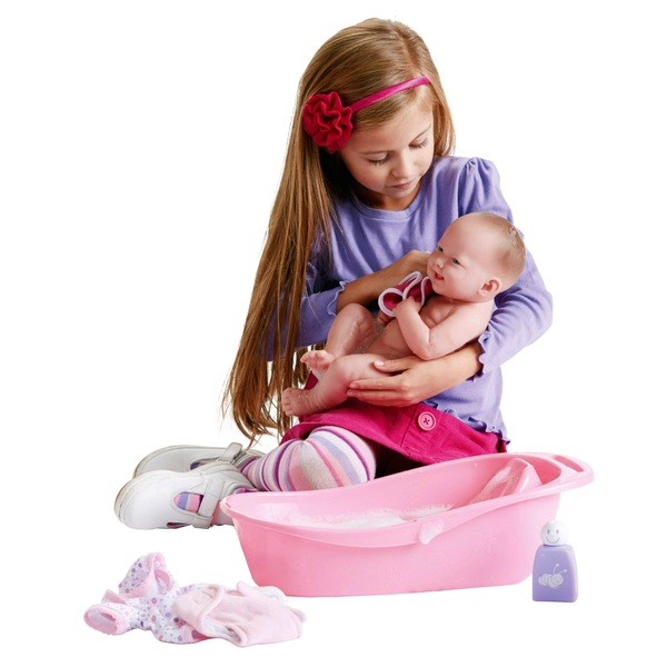 36cm La Newborn Gift Set with Bathtub Dolls UK