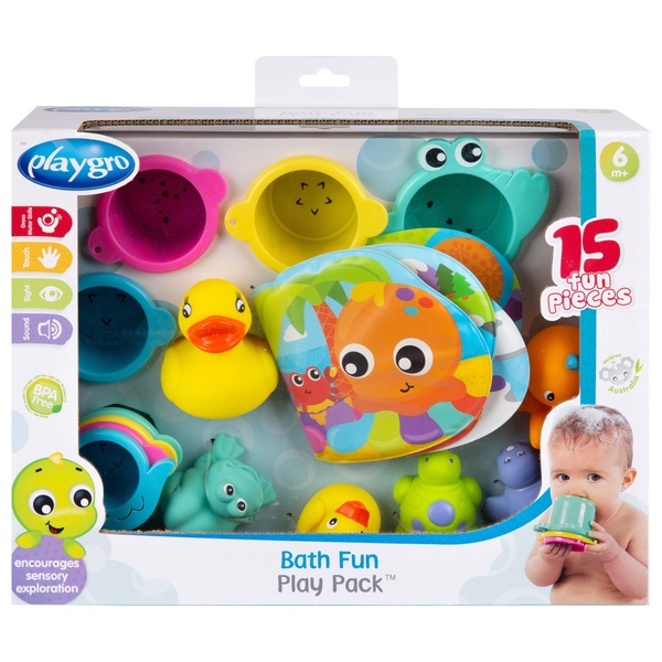 Bath Time Fun Gift Pack Baby Toddler Bath Toys Playgro 
