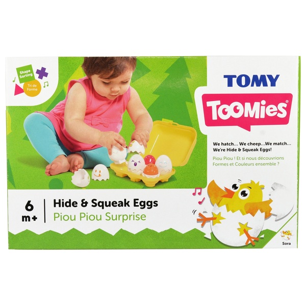 tomy toys hide & squeak eggs