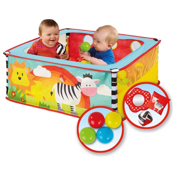 Worlds Apart Zebra Pop Up Sensory Baby Ball Pit Smyths Toys UK