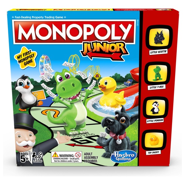 Monopoly Junior Game Hasbro Board Games Smyths Toys Uk - roblox 2 figure pack assortment puzzle board games games