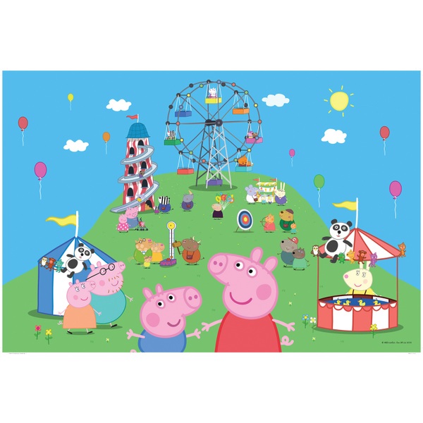 Peppa Pig 24 Piece Giant Puzzle & Colour Jigsaw - Jigsaws & Puzzles UK