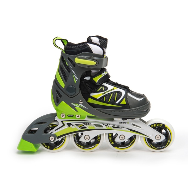 Pro INLINE ROLLER SKATE Size 69 Aluminum Chassis Rear Wheel Stopper