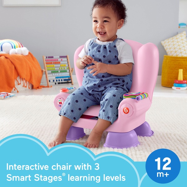 Fisher-Price Laugh & Learn Smart Stages Activity Toy Chair Pink ...