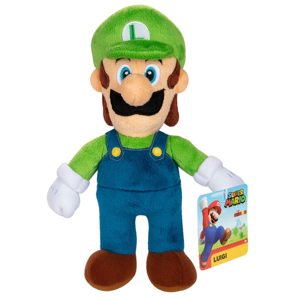 Nintendo Super Mario 23cm Luigi Plush | Smyths Toys UK