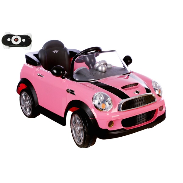 Pink Mini Cooper 6V Electric Ride On with Remote Control | Smyths Toys UK