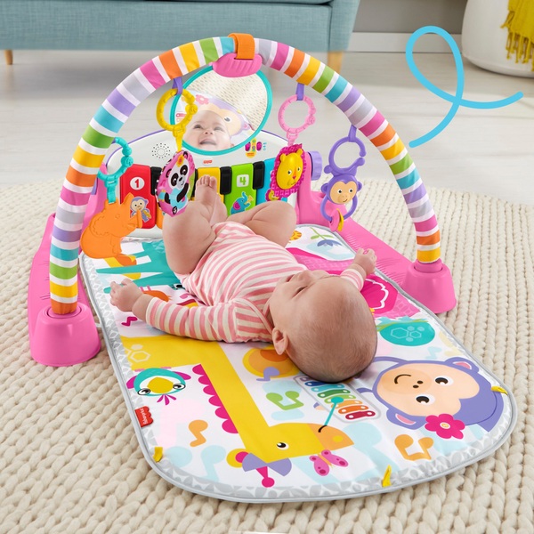 Fisher Price Piano Baby Play Mat And Play Gym Pink Smyths Toys