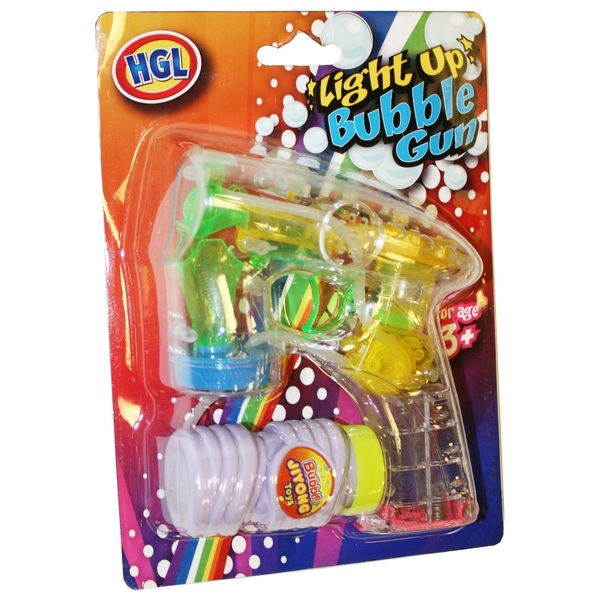 HGL Light Up Flashing Bubble Gun Smyths Toys