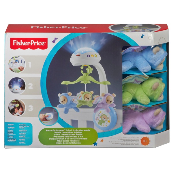 fisher price 3 in 1 cot mobile