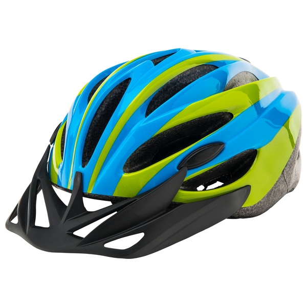Bike Helmet Blue and Green (Size 50 