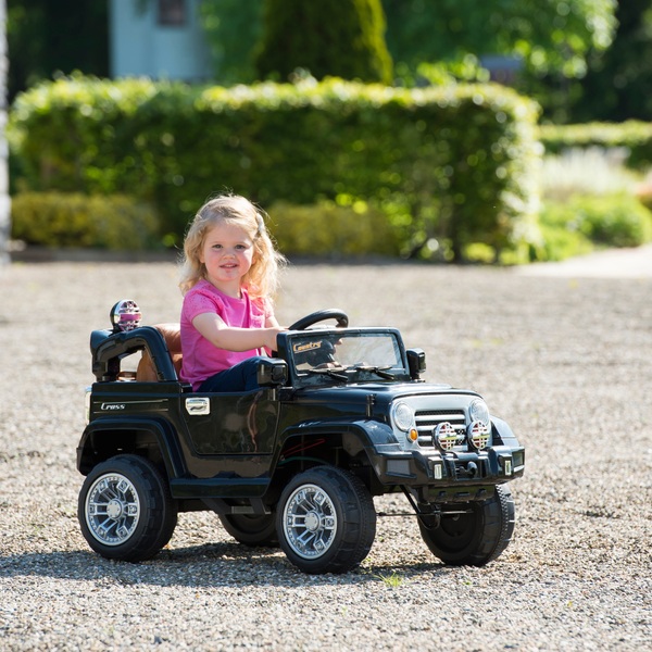 Black Jeep 6V Electric Ride On - Ride Ons UK