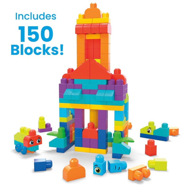 Mega Bloks First Builders 150 Piece Bigger Building Bag Playset ...