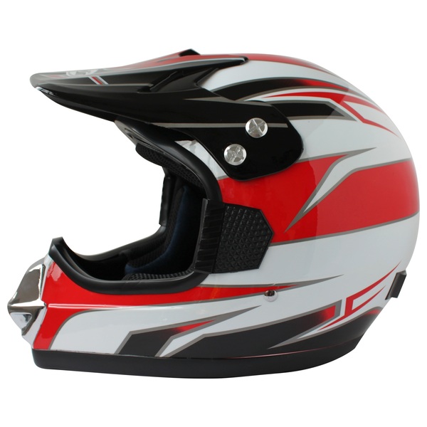 Moto Cross Helmet Red White Size 59 60cm Smyths Toys Ireland - roblox dirt bike helmet