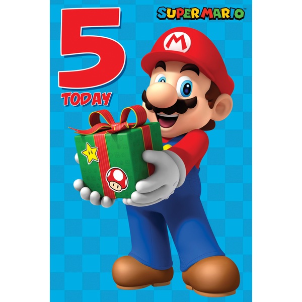 Super Mario Birthday Card - Partyware Ireland