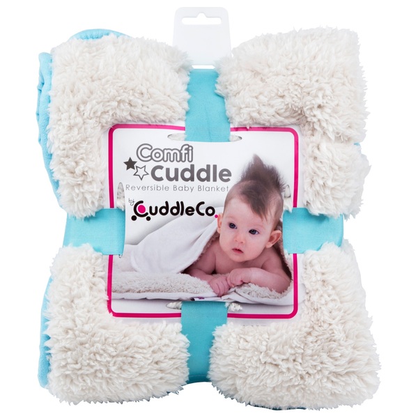 CuddleCo Comfi Cuddle Blanket Blue - Bedding UK