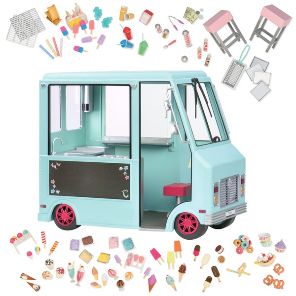 Our Generation Ice Cream Truck Sweet Stop Playset