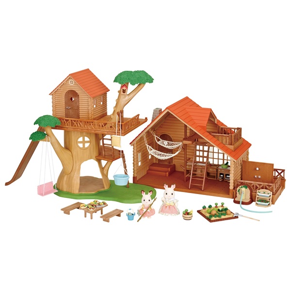 sylvanian families 5451 lakeside lodge log cabin