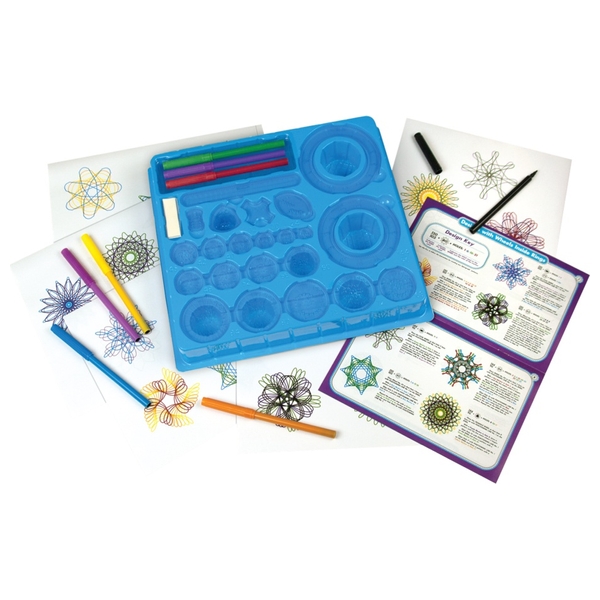 spirograph set with markers