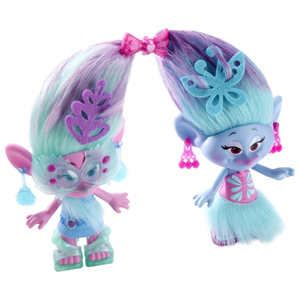 satin and chenille trolls toys