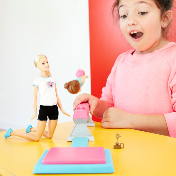 barbie gymnastics set