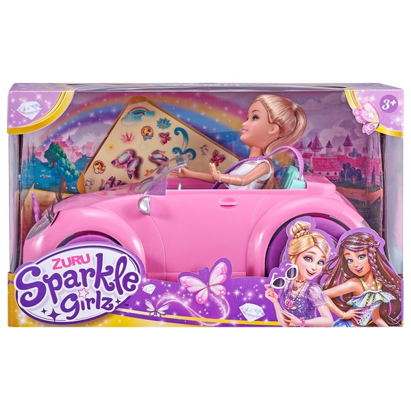 ZURU - Sparkle Girlz Voiture Cabriolet avec Poupée