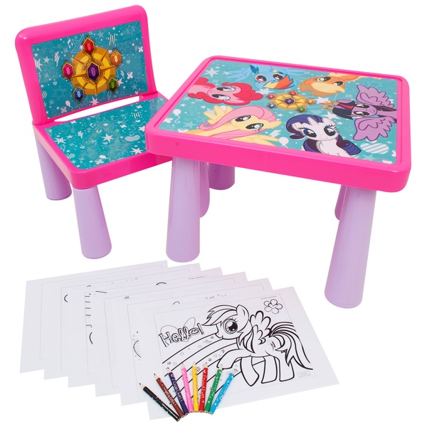 My Little Pony Colouring Table and Chair Desk, Easels & Storage Ireland