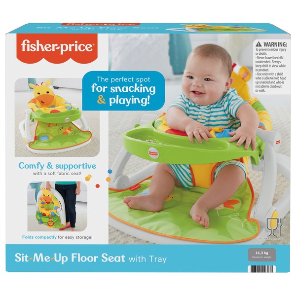 Fisher Price Giraffe Sit Me Up Floor Seat With Tray Smyths Toys