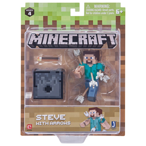 Minecraft 7cm Action Figure Steve with Arrows | Minecraft | Smyths Toys UK