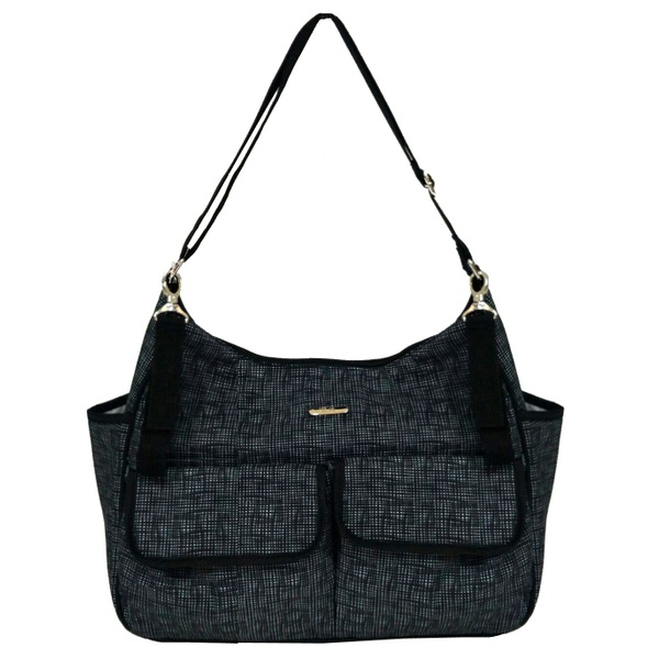 BiiBi Changing Bag Cross Thatch Black Baby Changing Bags Ireland